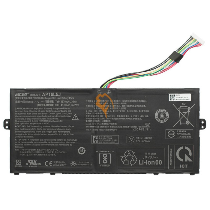 Оригінальна акумуляторна батарея Acer Swift 5 SF514-52T AP16L5J 36Wh