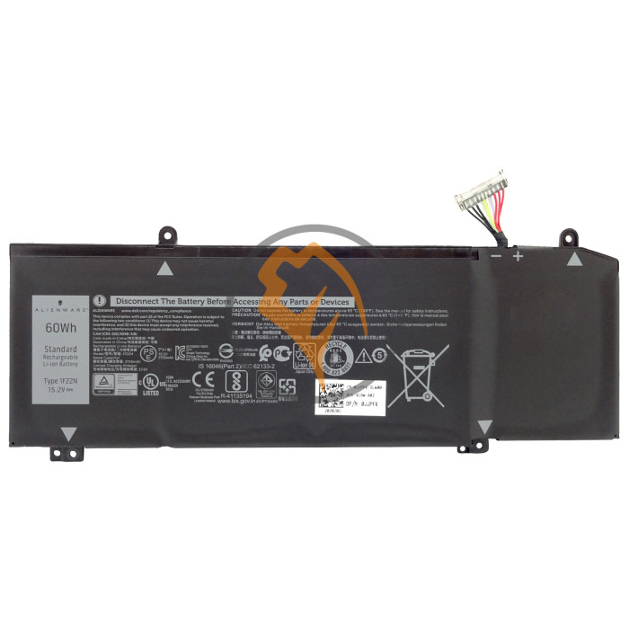 Оригінальна акумуляторна батарея Dell Alienware M17 1F22N 60Wh