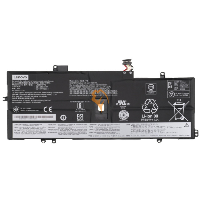 Оригінальна акумуляторна батарея Lenovo ThinkPad X1 Carbon 7th Gen L18C4P71 51Wh