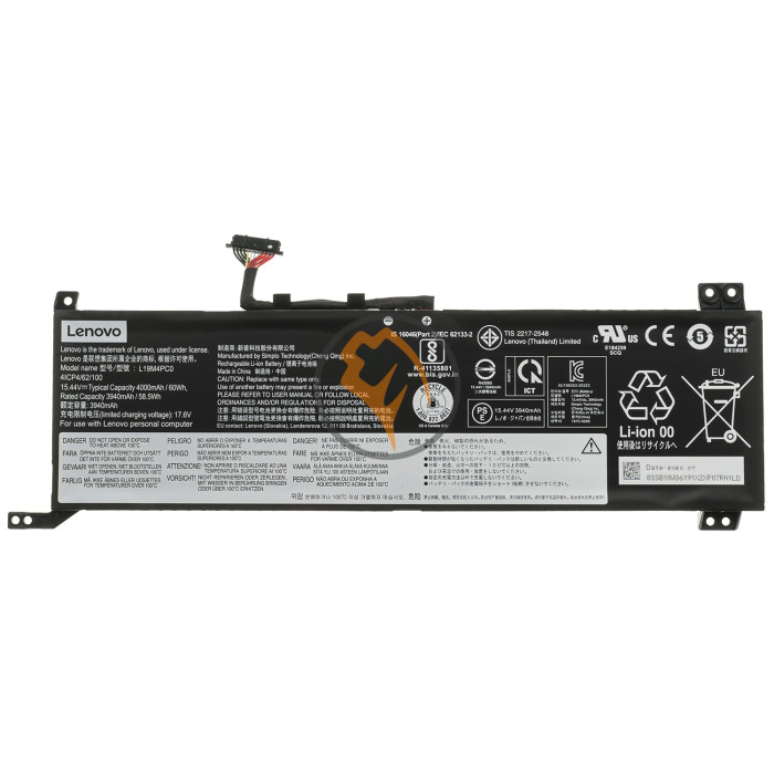 Оригінальна акумуляторна батарея Lenovo Legion 5 15ARH05 L19M4PC0 60Wh