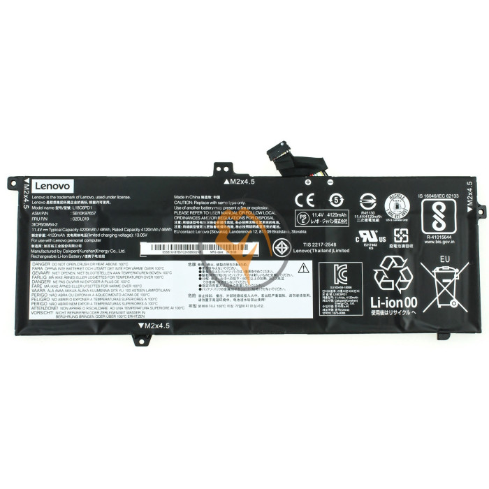 Оригінальна акумуляторна батарея Lenovo ThinkPad X390 L18C6PD1 48Wh