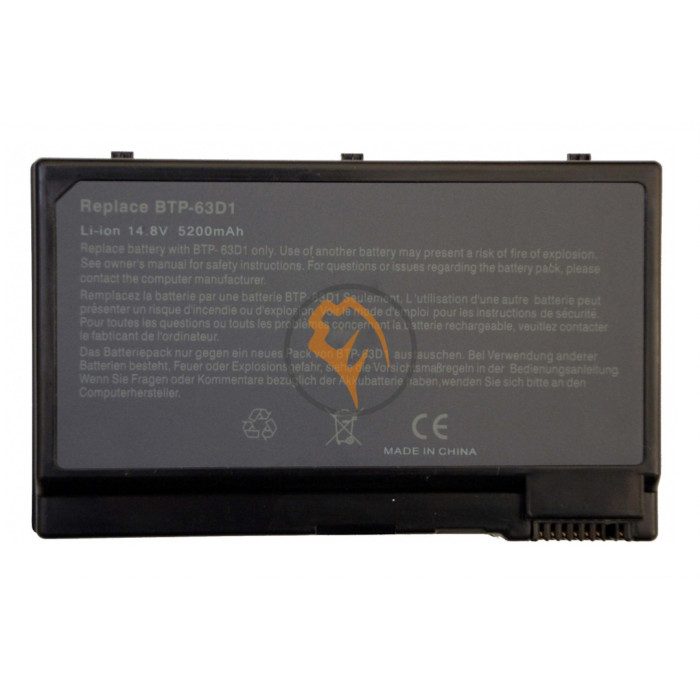 Акумуляторна батарея Acer BTP-63D1 TravelMate 2410 5200mAh