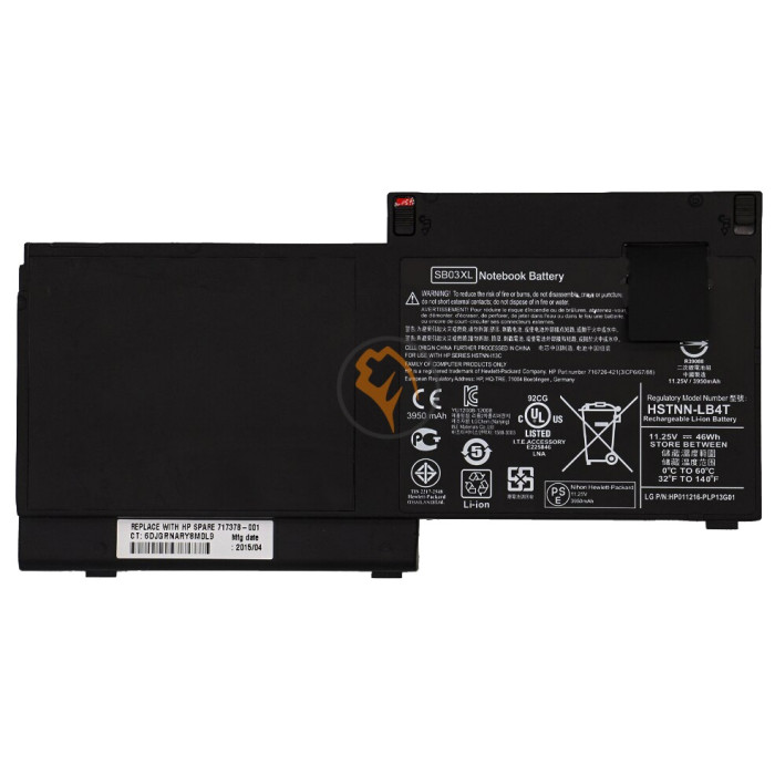 Акумуляторна батарея HP EliteBook 820 G1 SB03XL 4000mah