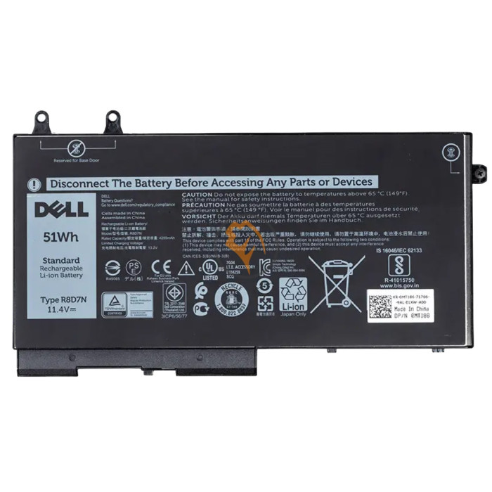 Оригінальна акумуляторна батарея Dell Latitude 5400 R8D7N 51Wh