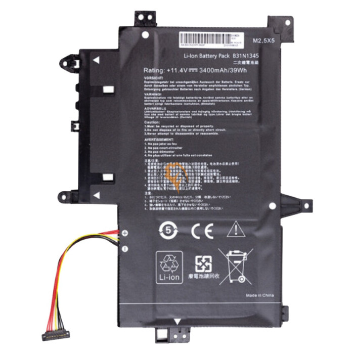 Акумуляторна батарея Asus B31N1345 TP500 3400mah