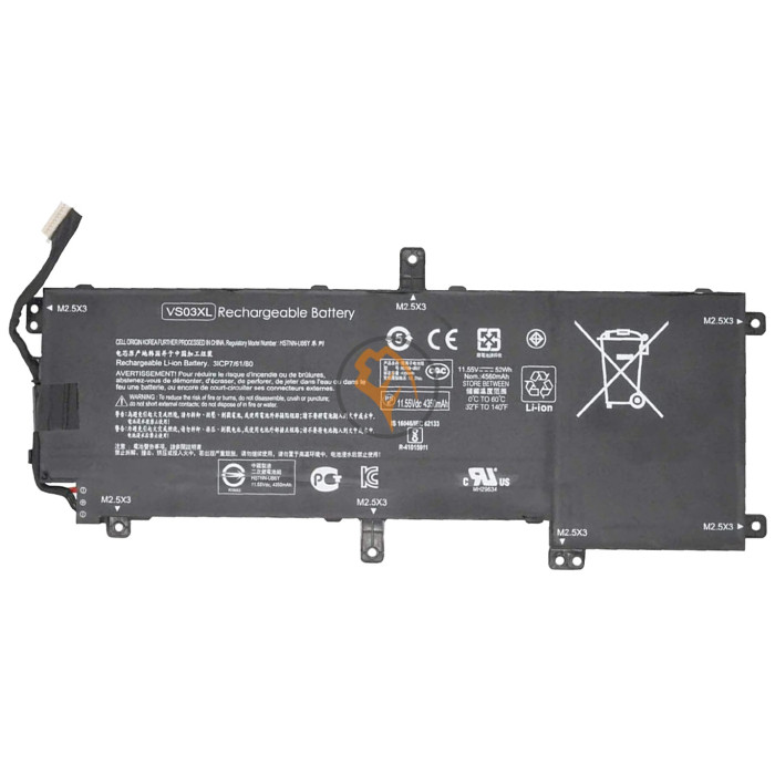 Акумуляторна батарея HP VS03XL Envy 15-AS 15-AS014WM 4350mah