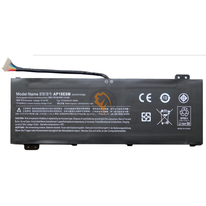 Акумуляторна батарея Acer Aspire Nitro 5 AP18E8M 58.75Wh