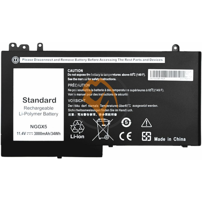 Акумуляторна батарея Dell NGGX5 Latitude E5270 34Wh 