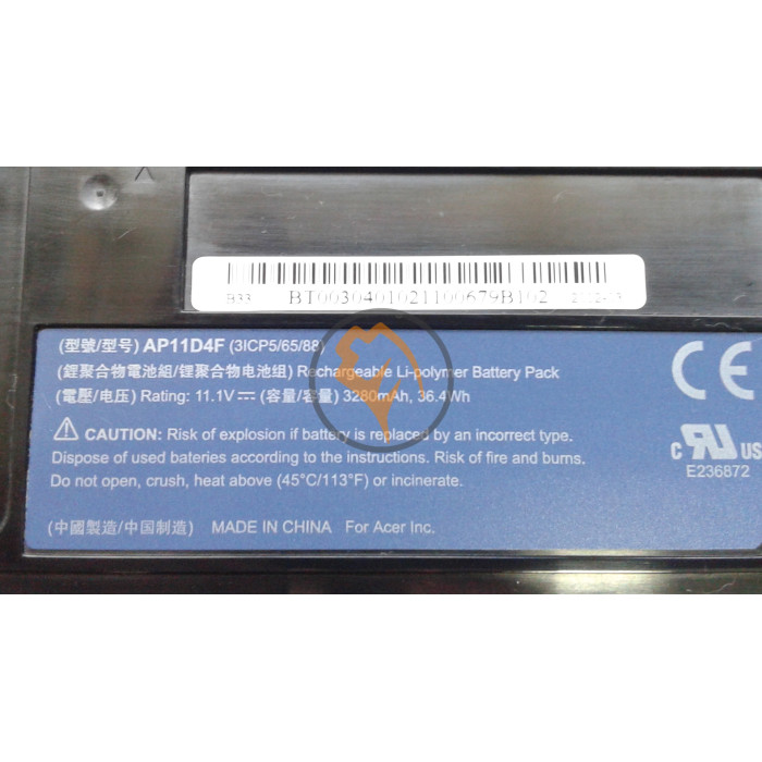 Оригінальна акумуляторна батарея Acer AP11D3F Aspire S3-951 3280mAh