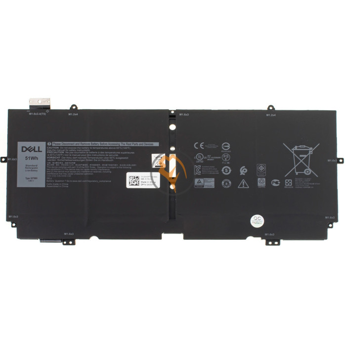Оригінальна акумуляторна батарея Dell XPS 13 7390 52TWH 51Wh