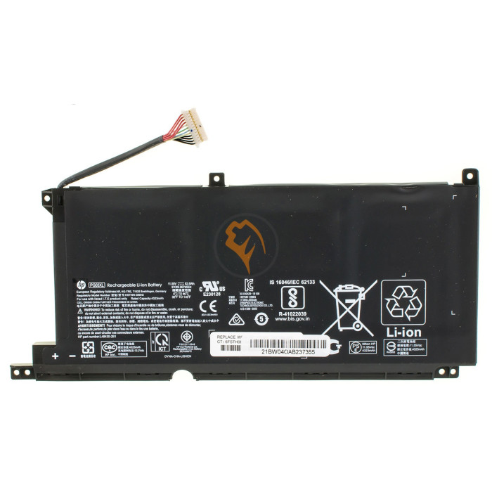 Оригінальна акумуляторна батарея HP Pavilion Gaming 15-DK PG03XL 52.5Wh