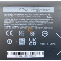 Акумуляторна батарея Dell Precision 5510 6GTPY 97Wh