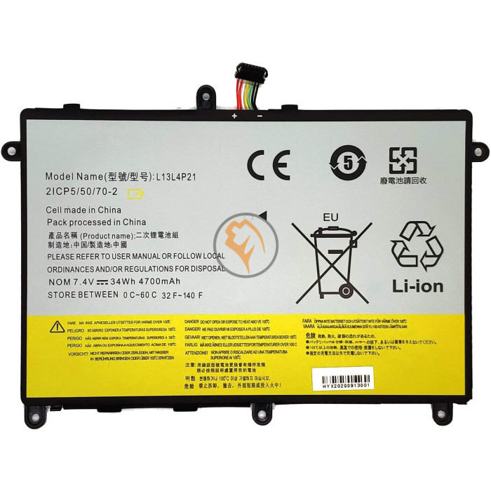 Акумуляторна батарея Lenovo L13M4P21 4250mAh