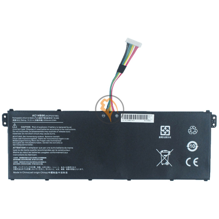 Акумуляторна батарея Acer Aspire V3 R5 AC14B3K (4ICP5/57/80) 3090mah