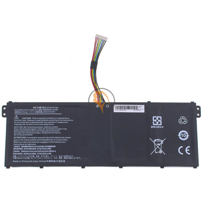 Акумуляторна батарея Acer Aspire ES1-131 AC14B18J 3090mah