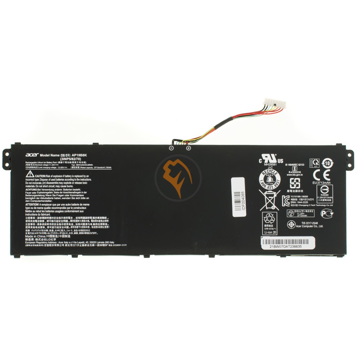 Оригінальна акумуляторна батарея Acer Aspire A314-22G AP19B8K 43.08Wh