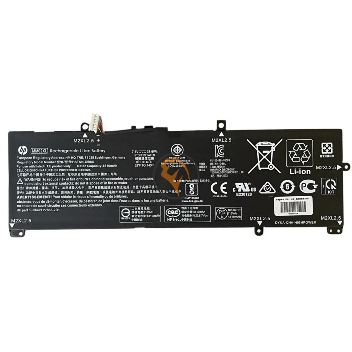 Оригінальна акумуляторна батарея HP Pavilion 13-AN MM02XL 37.6Wh