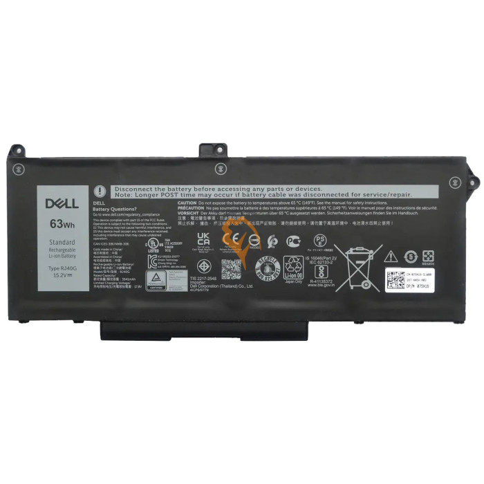 Оригінальна акумуляторна батарея Dell Latitude 5420 RJ40G 63Wh