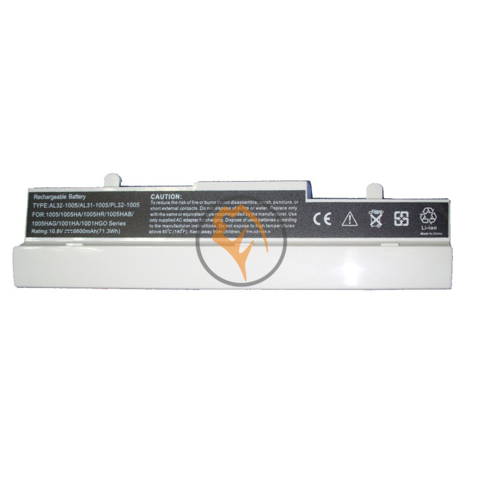 Акумуляторна батарея Asus AL31-1005 EEE PC 1005HA білий 6600mAh