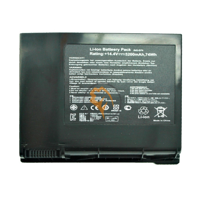 Акумуляторна батарея Asus A42-G74 5200mAh