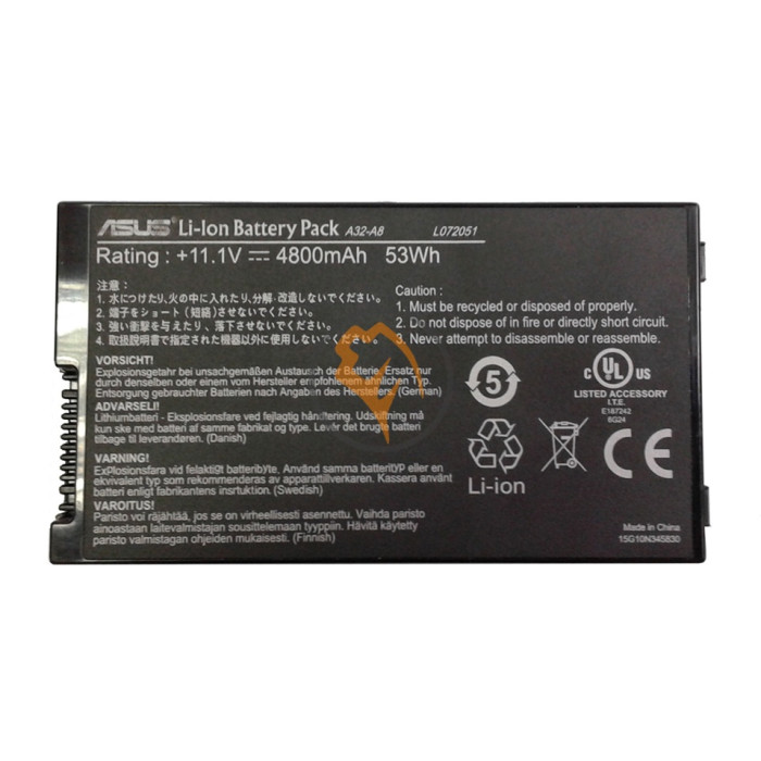 Оригінальна акумуляторна батарея Asus A32-A8 4800mAh