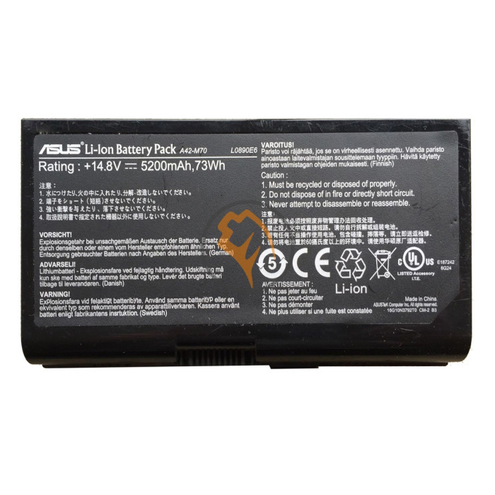 Оригінальна акумуляторна батарея Asus A42-M70 M70V 73Wh