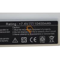 Акумуляторна батарея Asus A22-700 EEE PC білий 10400mAh