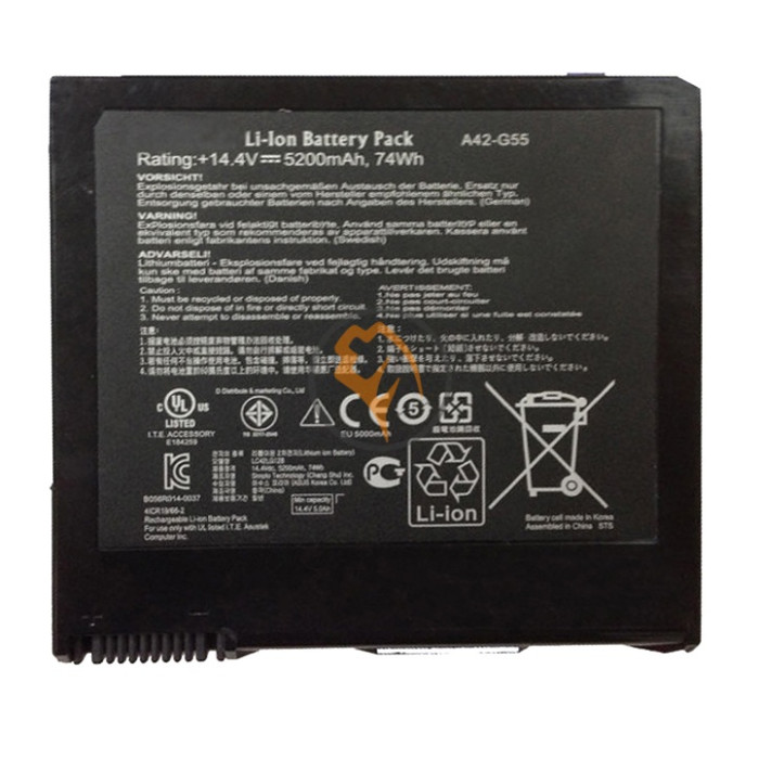 Акумуляторна батарея Asus A42-G55 5200mAh