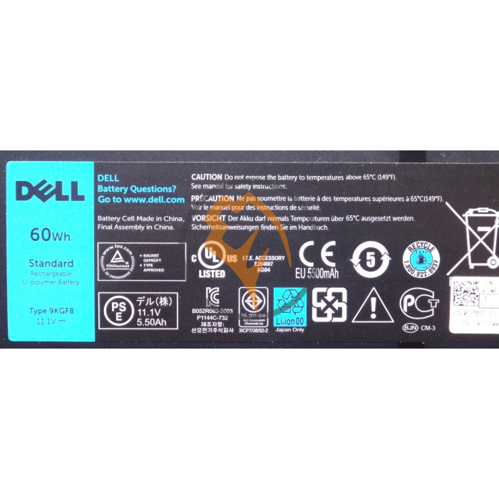 Оригінальна акумуляторна батарея Dell XX1D1 Latitude 6430u 60Wh