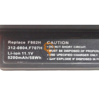Акумуляторна батарея Dell F707H Inspiron Mini 12 5200mAh