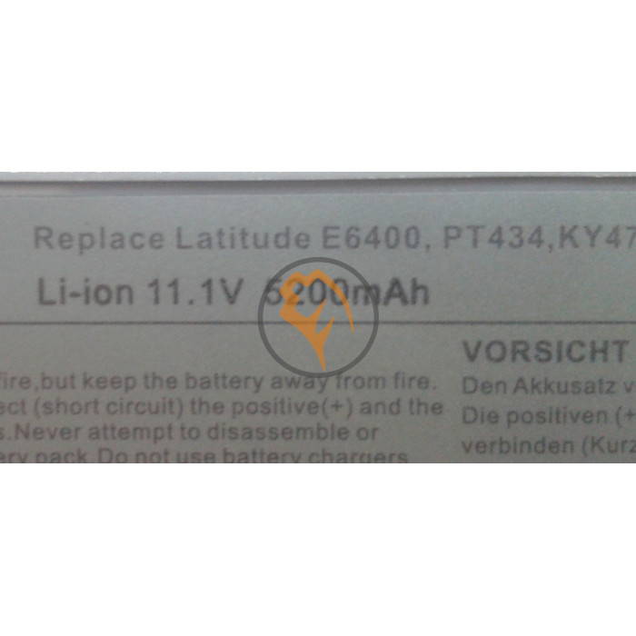 Акумуляторна батарея Dell PT434 E6400 grey 5200mAh