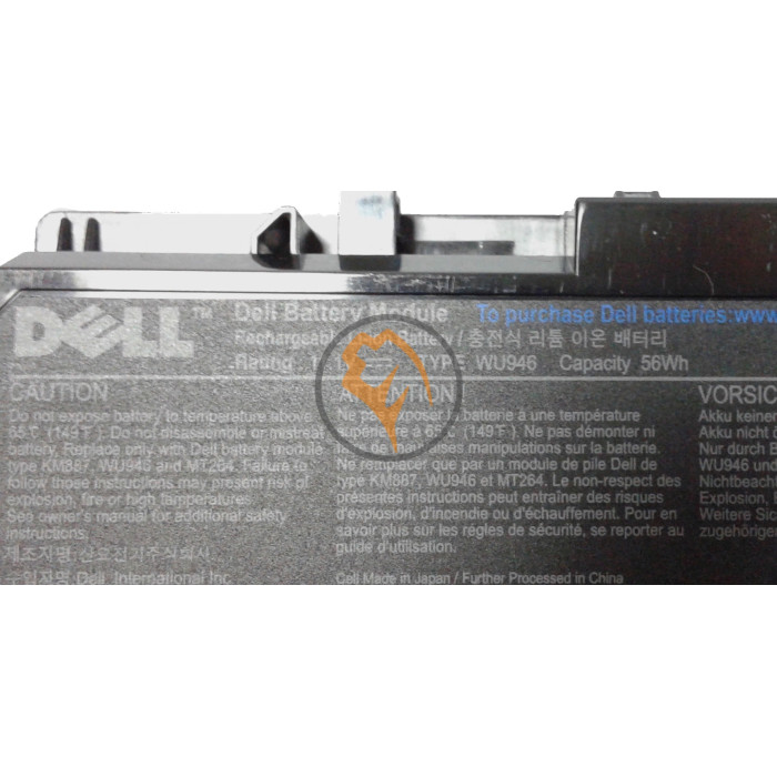 Оригінальна акумуляторна батарея Dell WU946 Studio 1555 5200mAh