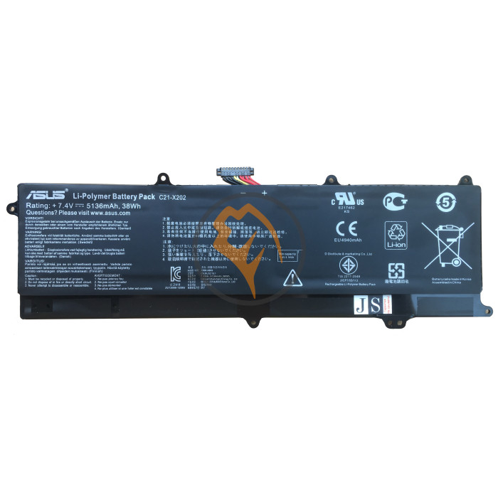 Оригінальна акумуляторна батарея Asus C21-X202 5136mAh 